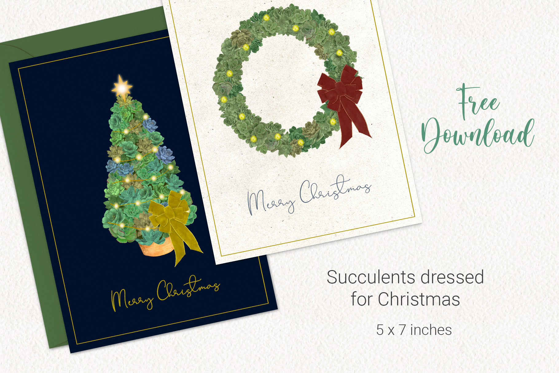 Seasonal Succulents Free Printables