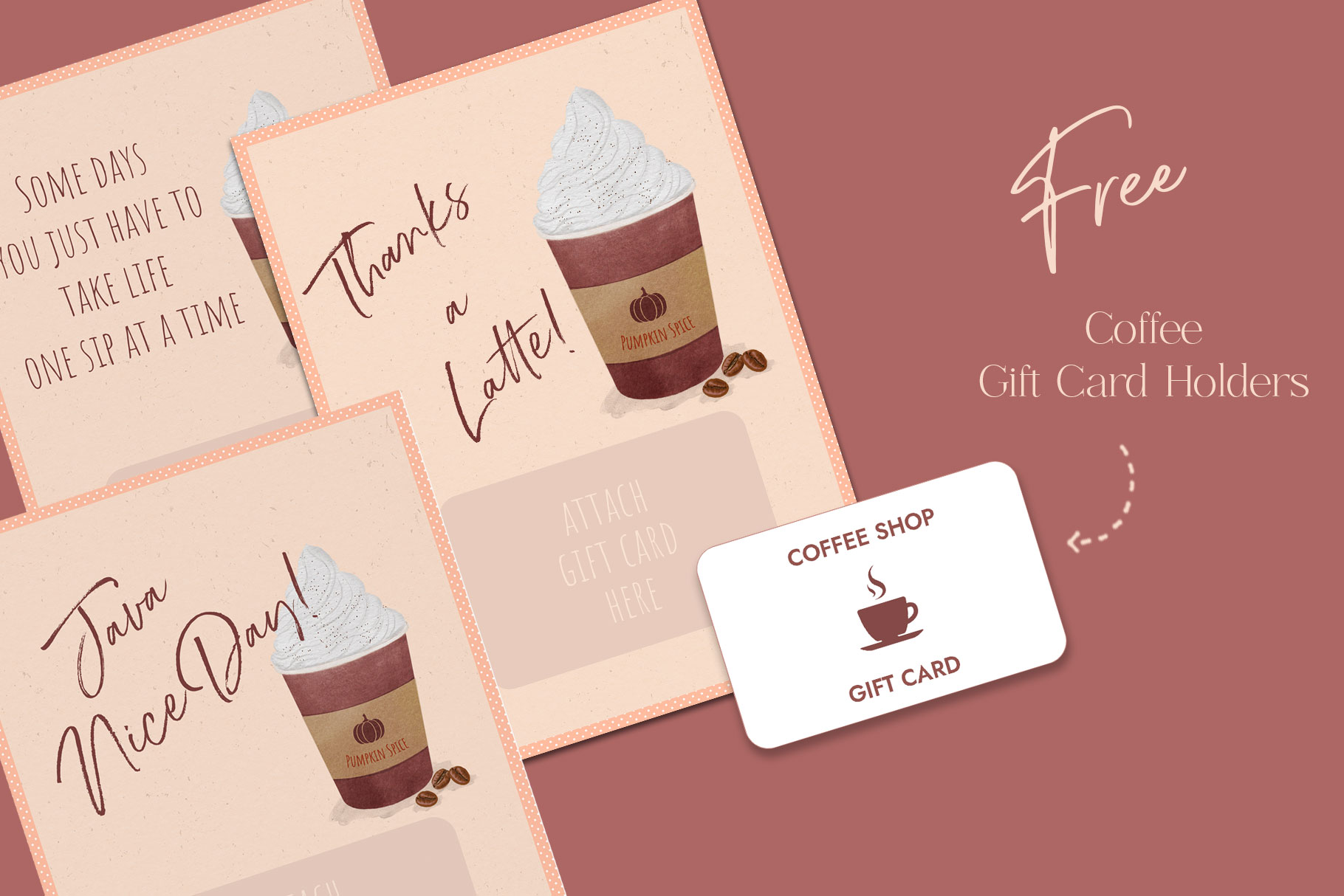 Coffee Gift Card Creative Market
