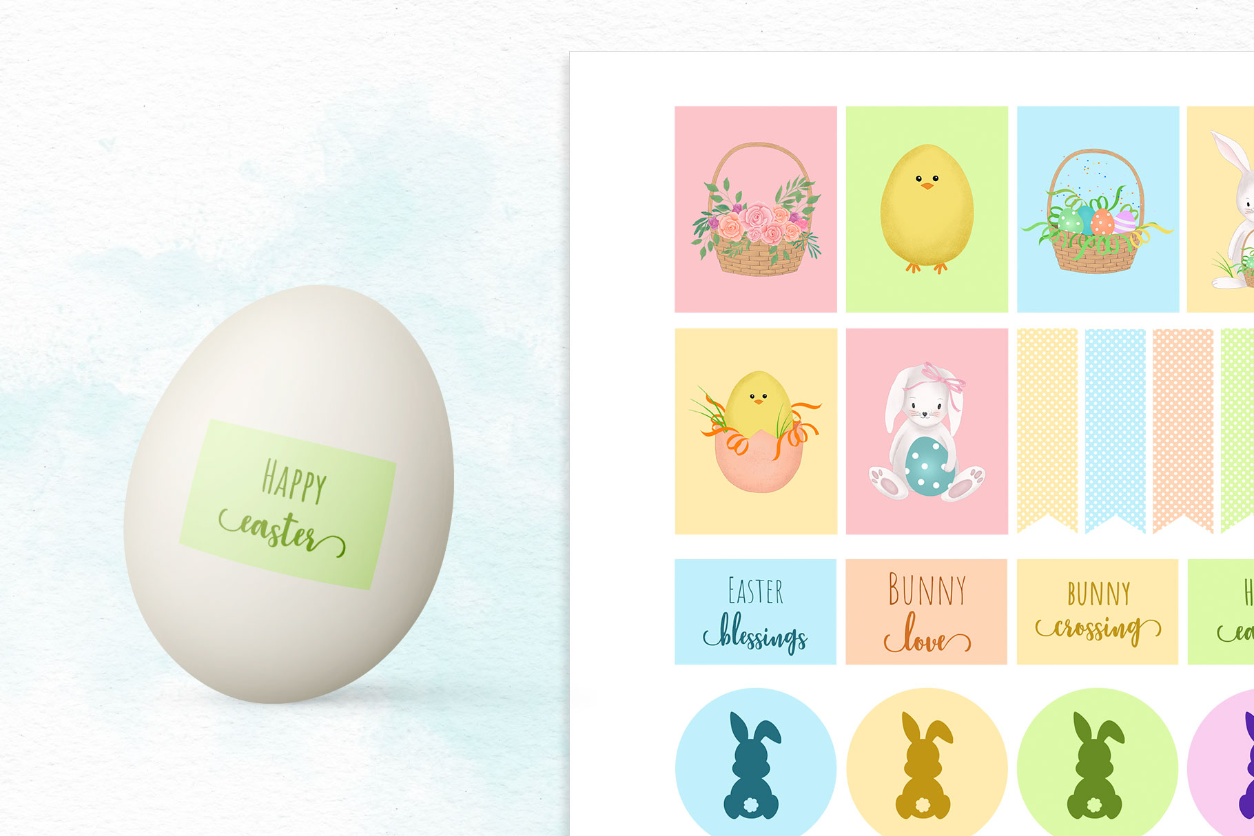 Easter Planner Stickers Post 3