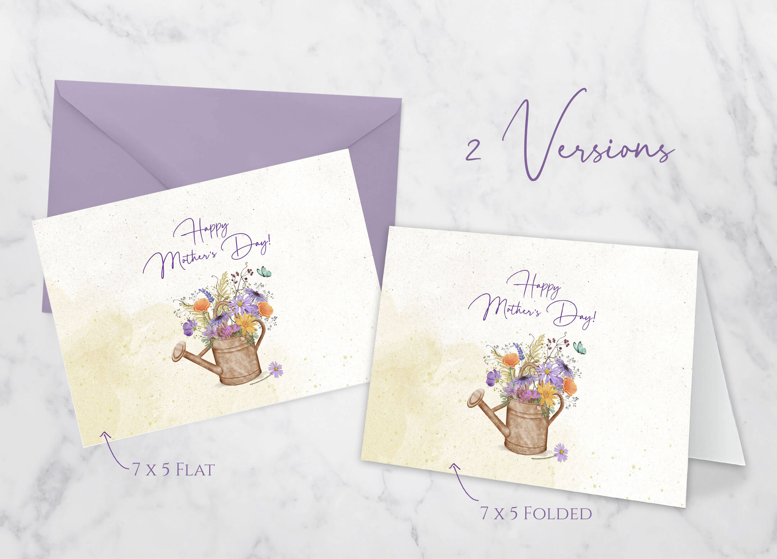 Weeds Wildflowers Mothers Day Card Versions