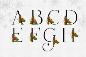 Holiday Alphabet Letters