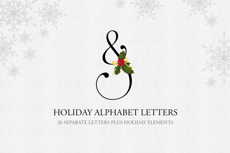 Holiday Alphabet Design Set