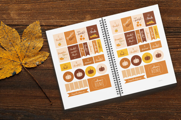 Thanksgiving Stickers For Planners & Journals