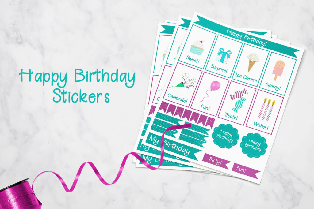 Birthday Stickers