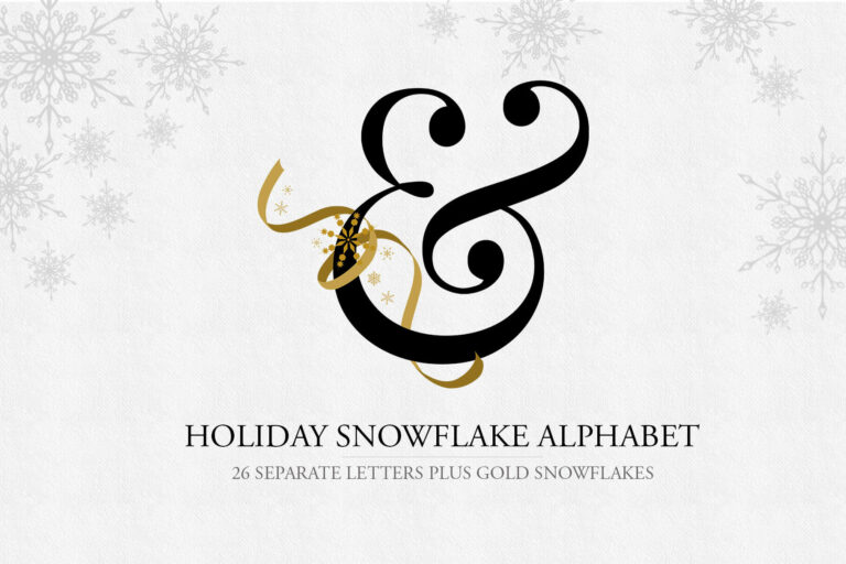 Holiday Snowflake Alphabet