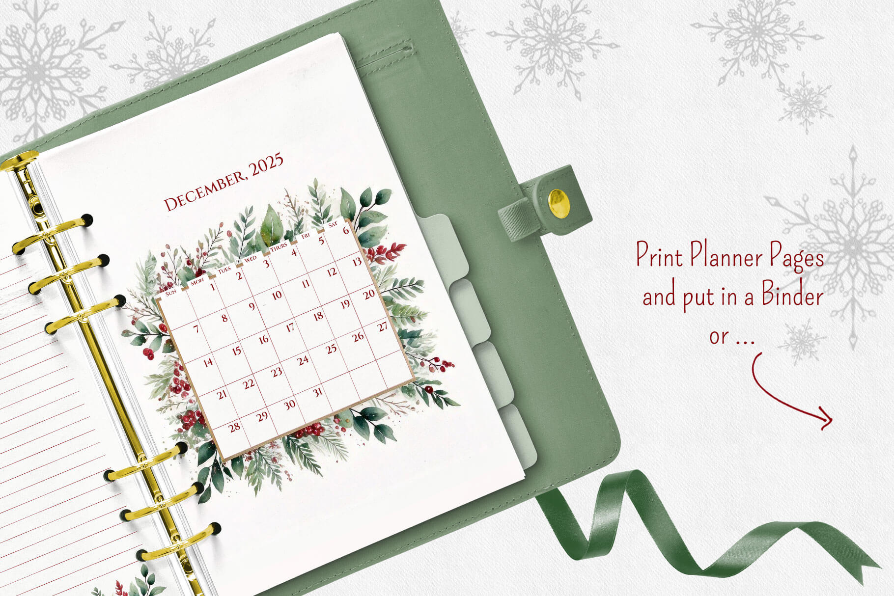 printable christmas planner - 2025