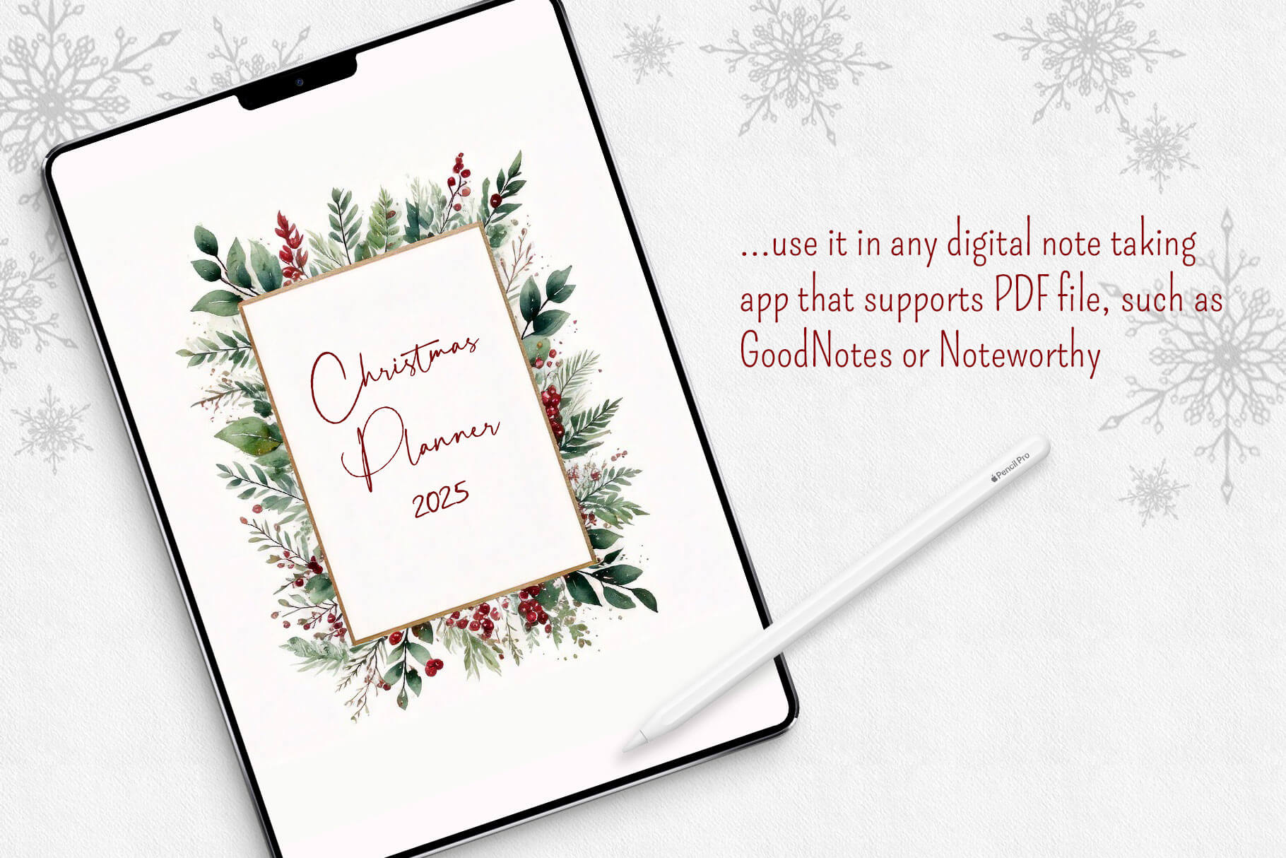 printable christmas planner - 2025