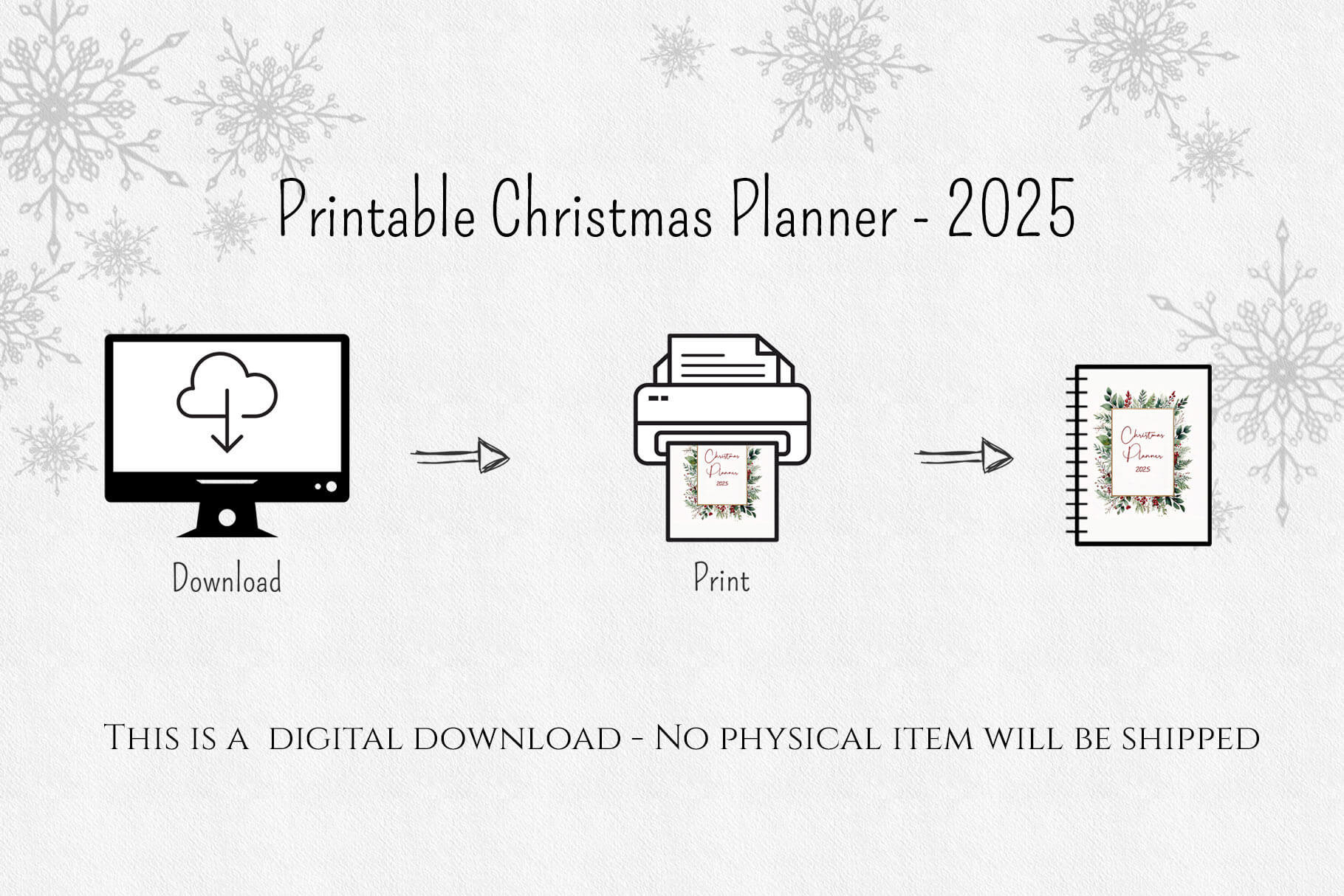 printable christmas planner - 2025