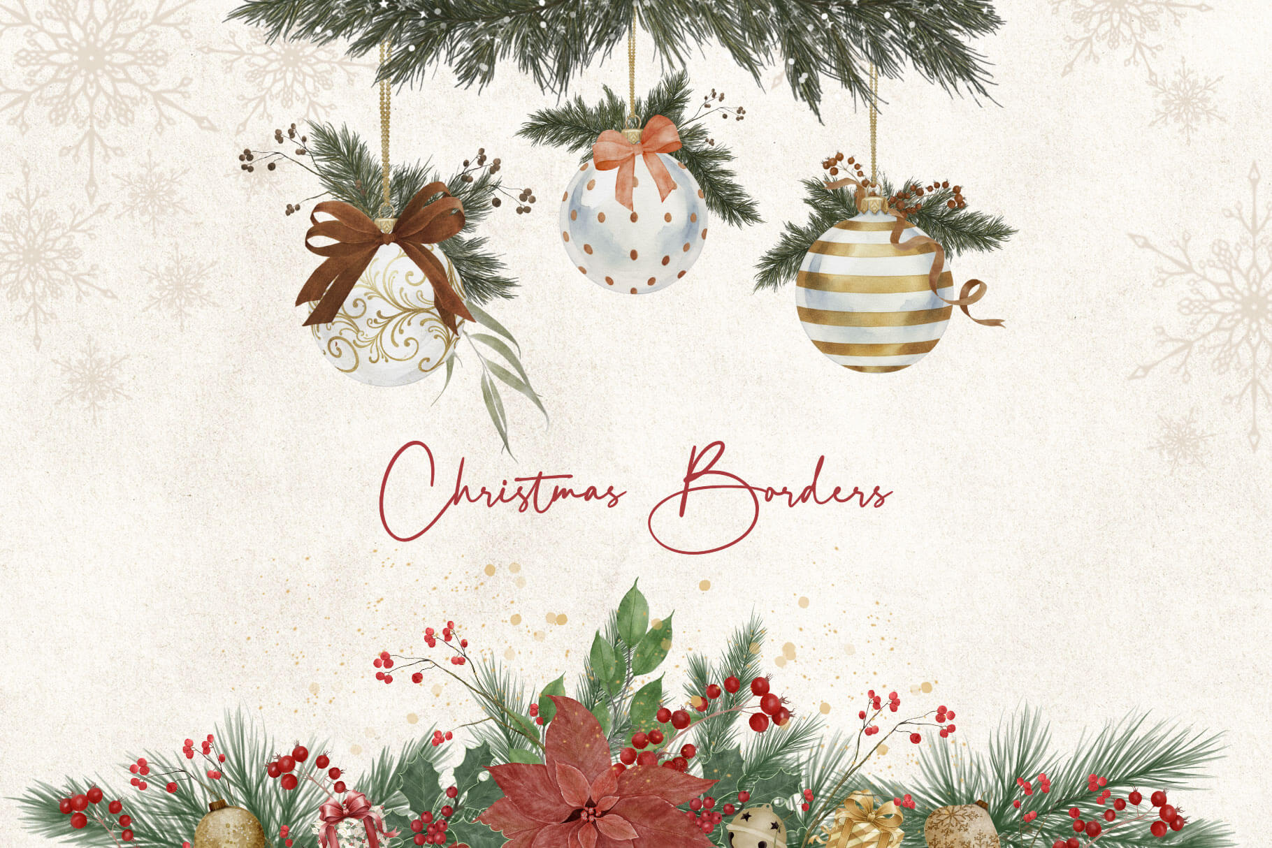 christmas borders compositions 4