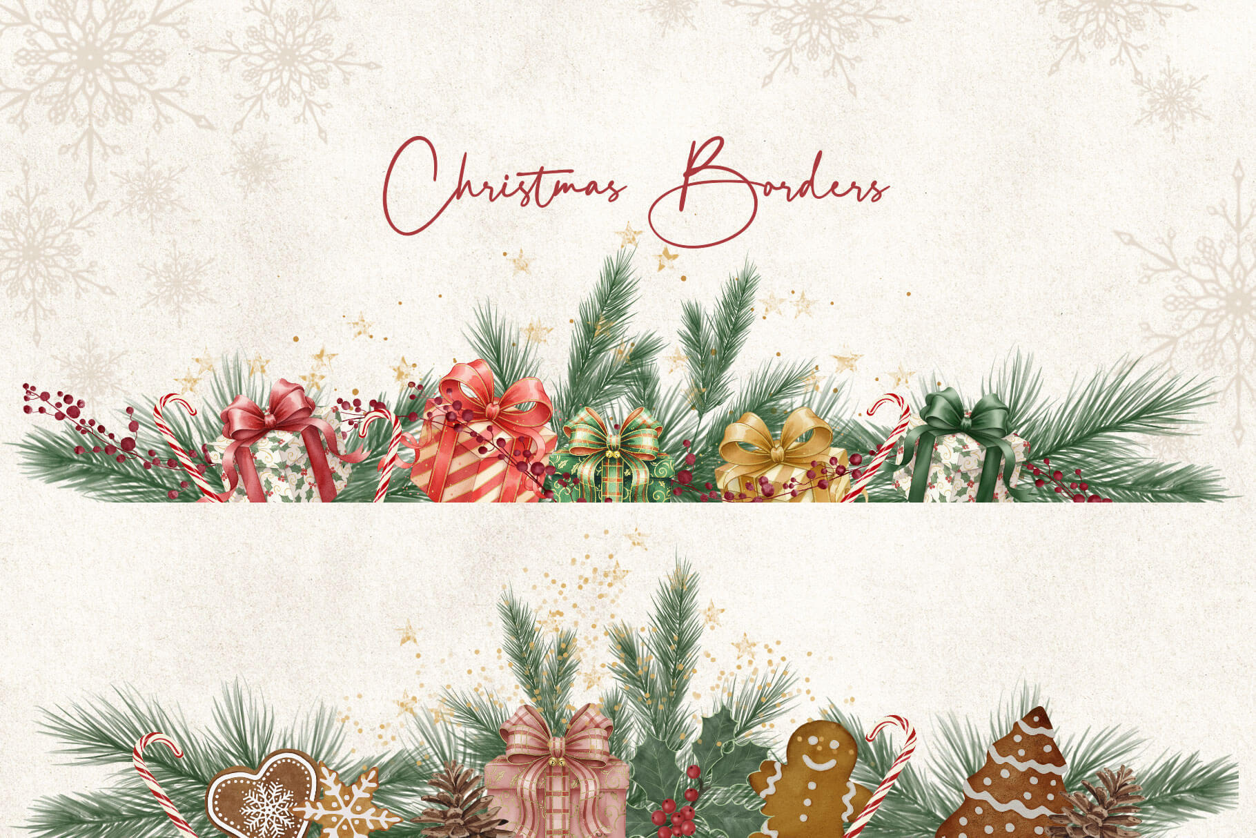 christmas borders compositions 5