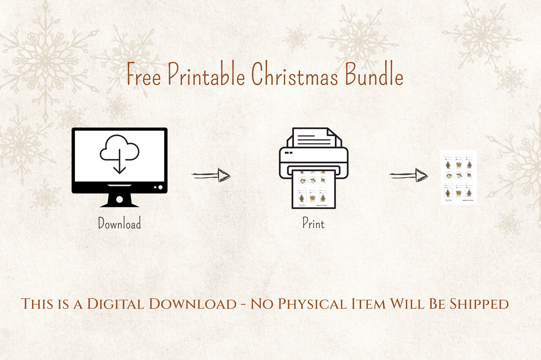 free christmas printables bundle 10