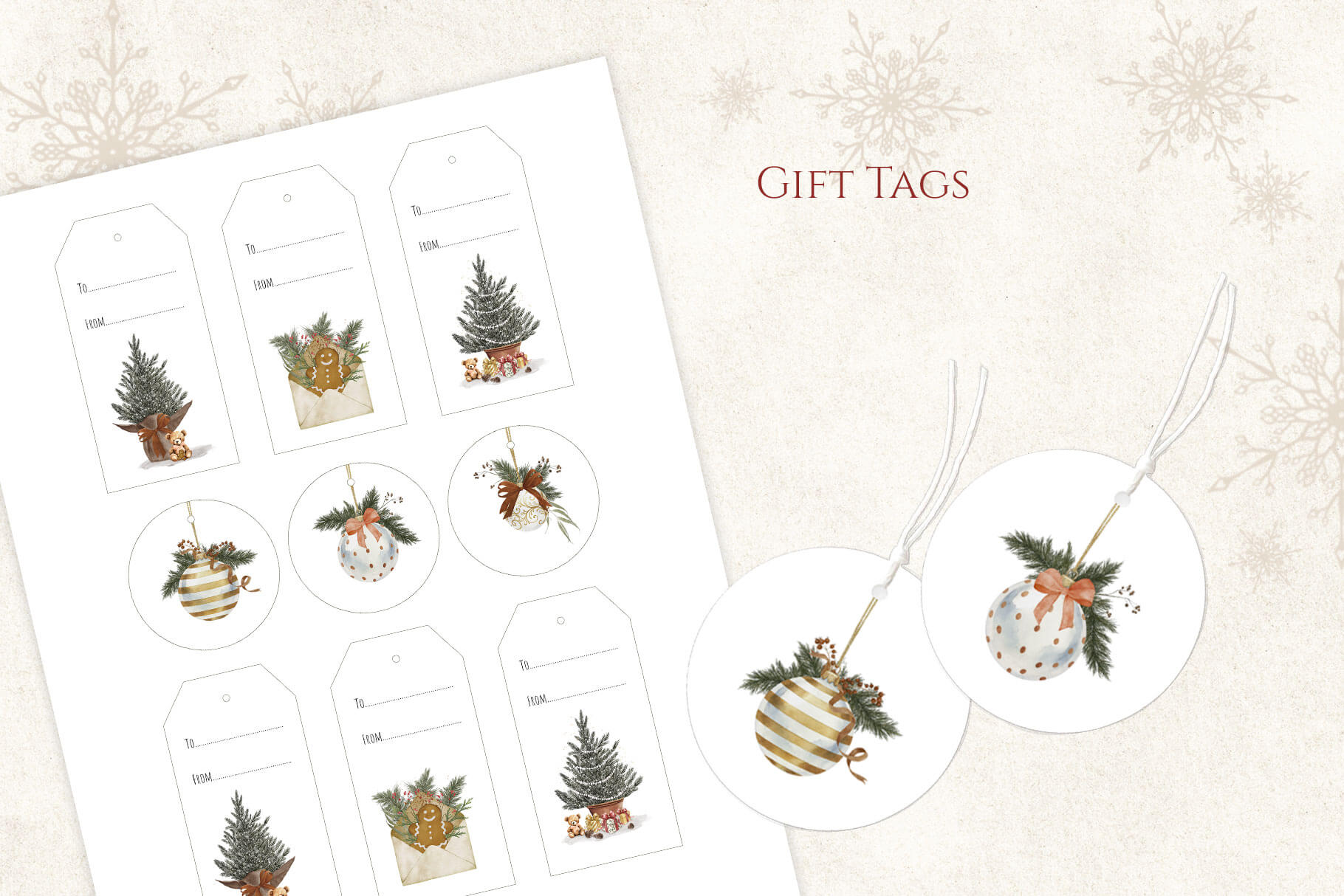free christmas printables bundle 4