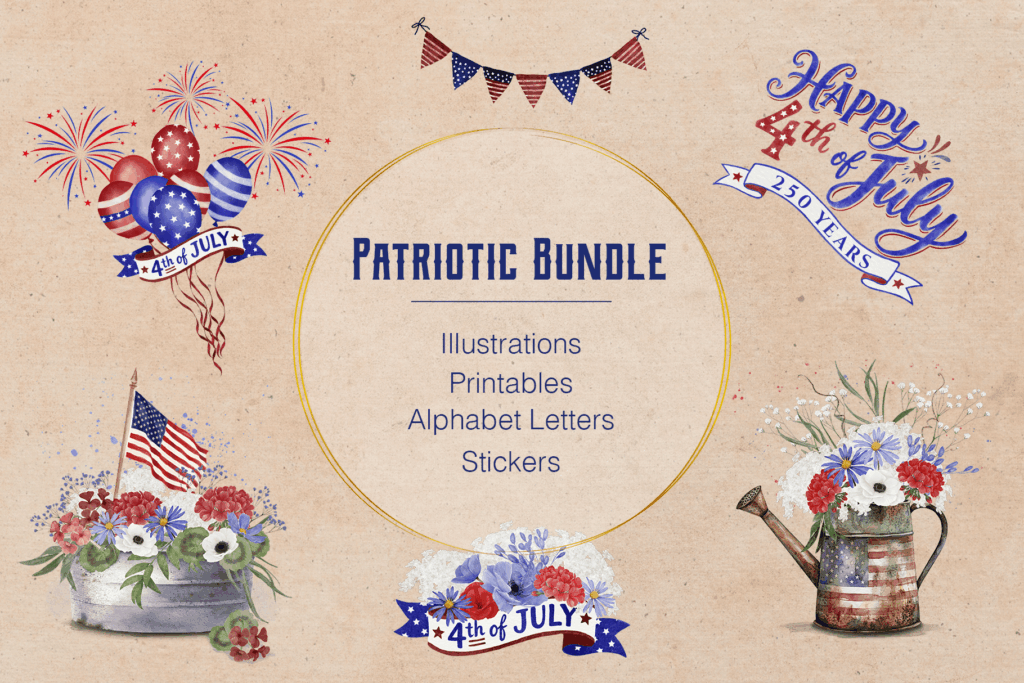 patriotic clipart bundle 1