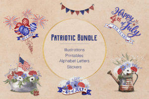 patriotic clipart bundle 1
