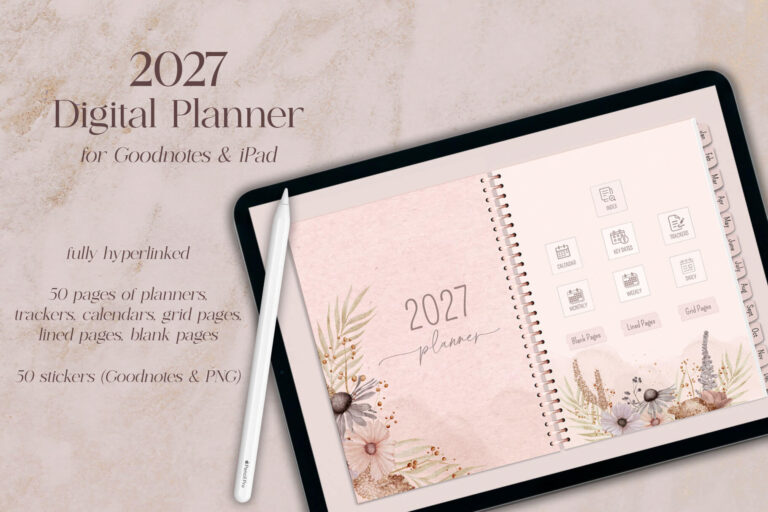 boho planner 2027 title